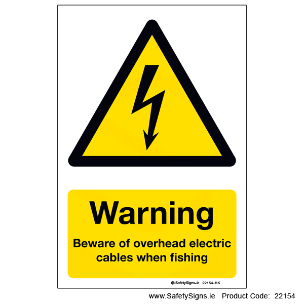 Beware Overhead Cables when Fishing - 22154