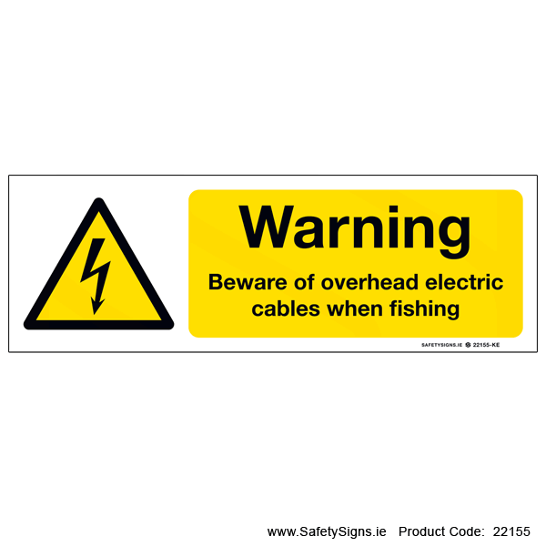 Beware Overhead Cables when Fishing   - 22155