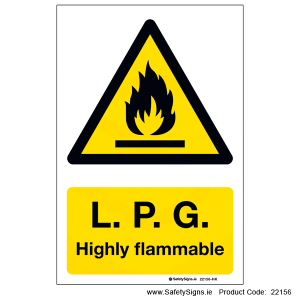LPG Highly Flammable - 22156
