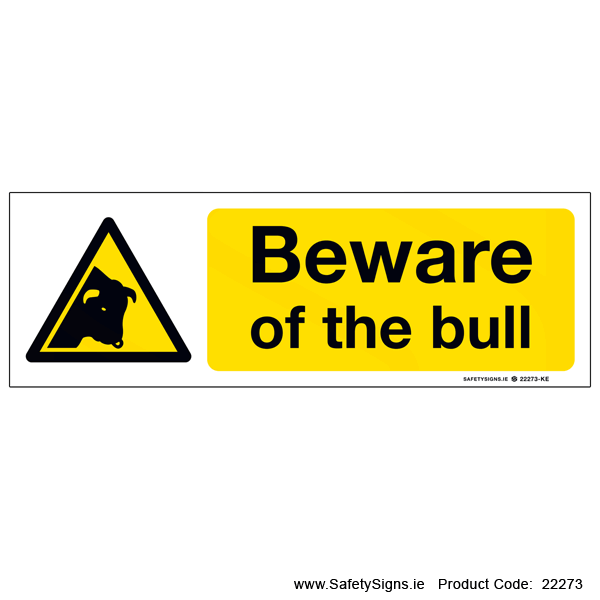 Beware of the Bull - 22273