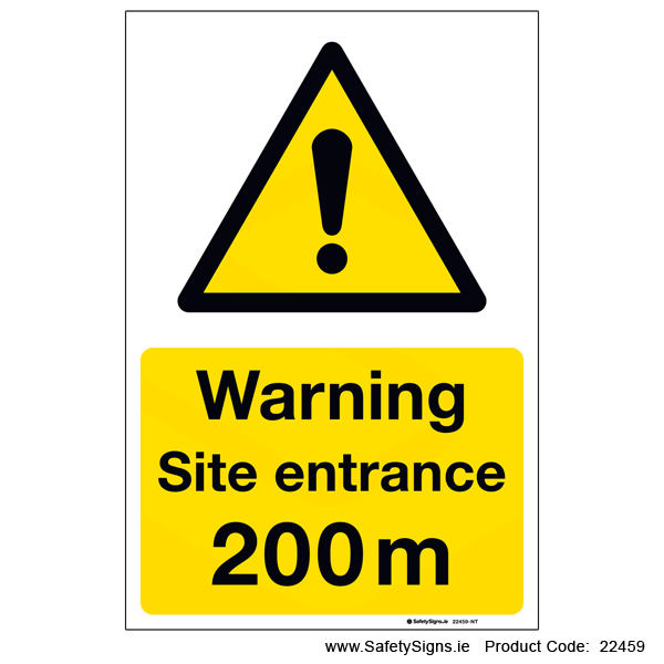 Site Entrance - 200 metres - 22459