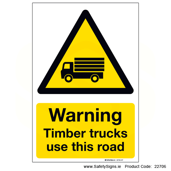 Timber Trucks use this Road - 22706