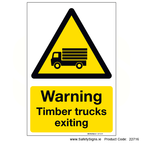 Timber Trucks Exiting - 22716