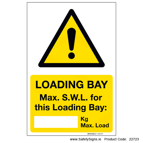 Loading Bay Max SWL - 22723