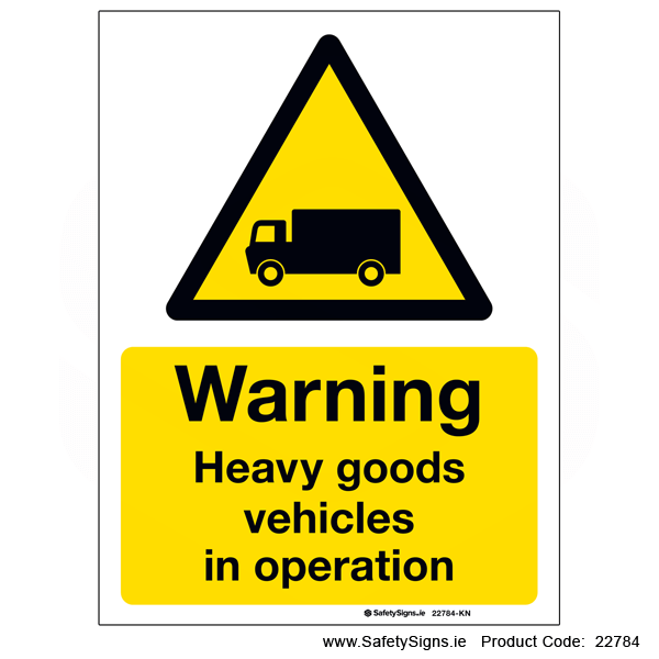Heavy Goods Vehicles in Operation - 22784
