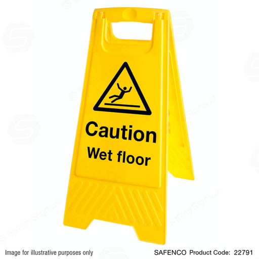 Caution wet floor sign stand
