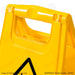 Caution wet floor sign stand handle
