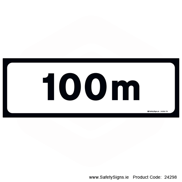 Supplementary Plate - Distance 100m - P001 - 24298
