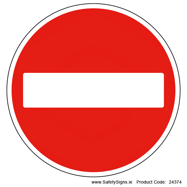 No Entry - RUS050 (Circular) - 24374