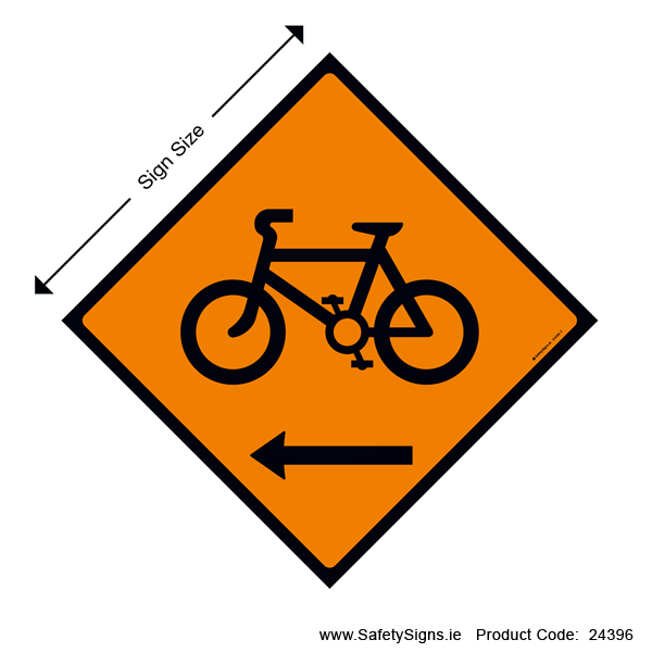 Cyclists Keep Left - WK084 - 24396