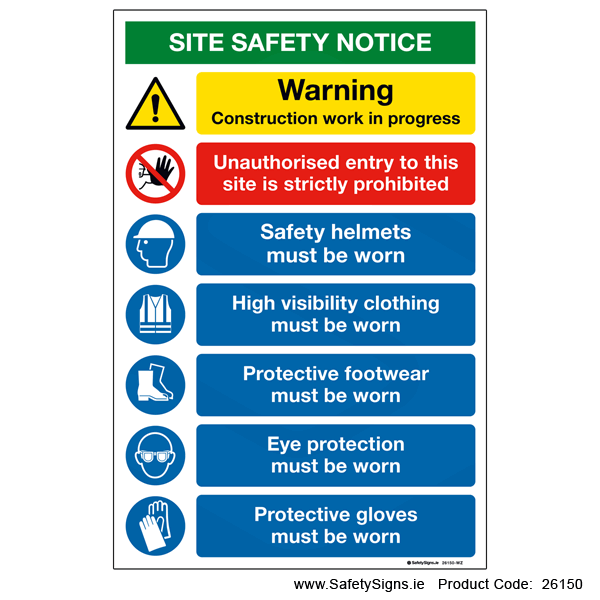 Site Safety Notice - 26150