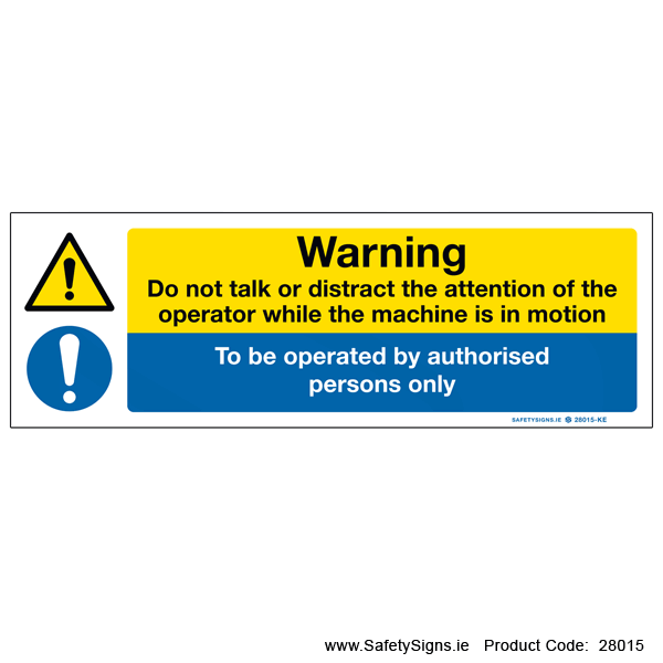 Do not Distract Operator - 28015