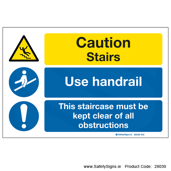 Stairs Use Handrail - 28030