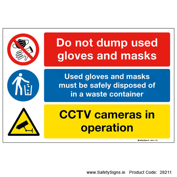 Do not Dump used Gloves and Masks  - 28211
