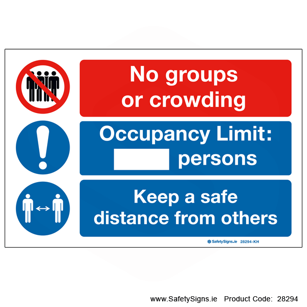 No Groups - Occupancy Limit - 28294