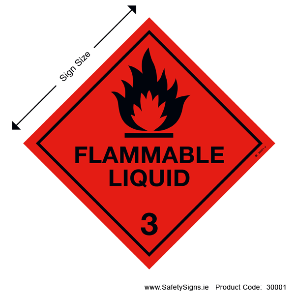 Class 3 - Flammable Liquid - 30001