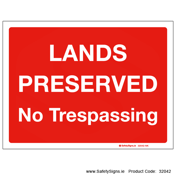 Lands Preserved - 32042