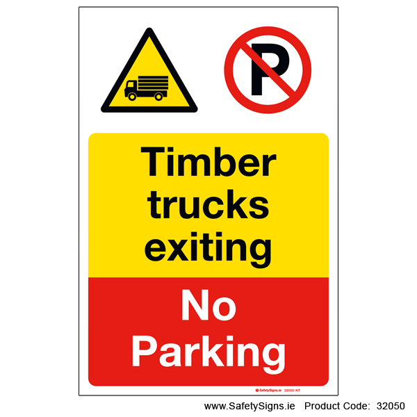 Timber Trucks Exiting - 32050