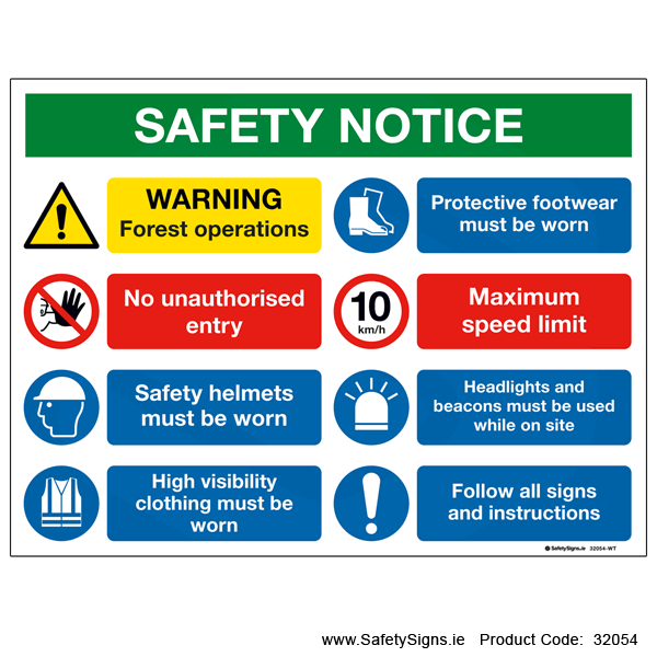 Safety Notice - Forestry - 32054
