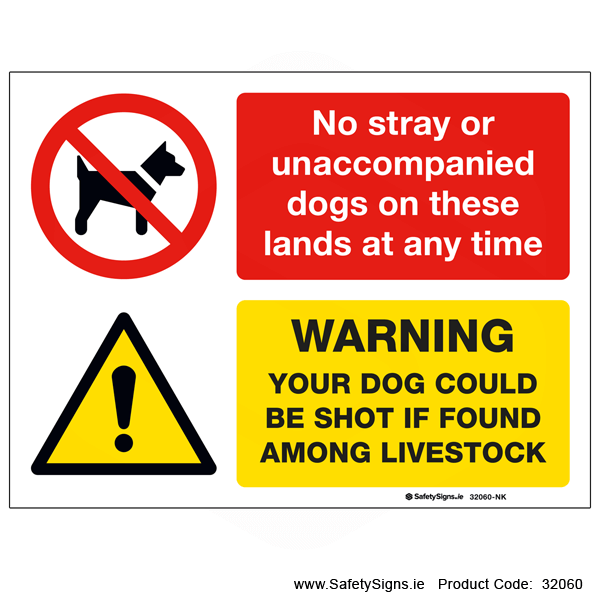Dogs could be Shot - Livestock Protection - 32060