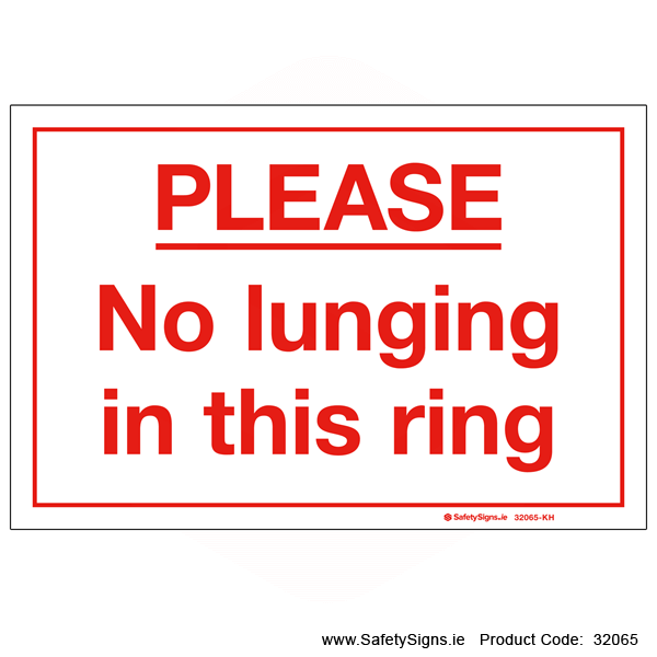 No Lunging - 32065