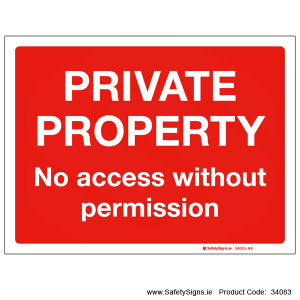Private Property - 34083