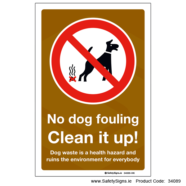 No Dog Fouling - 34089