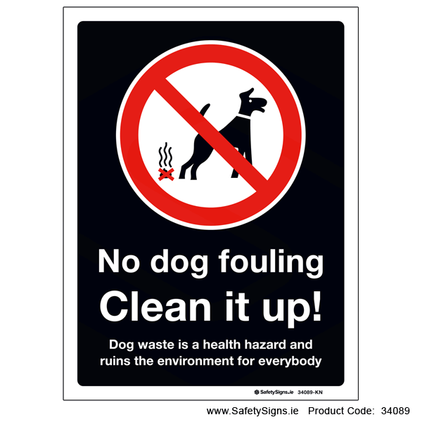 No Dog Fouling - 34089