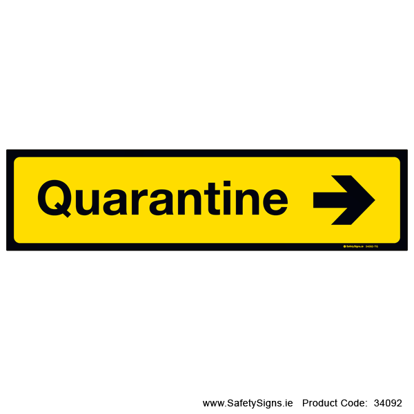 Quarantine - Right Arrow - 34092