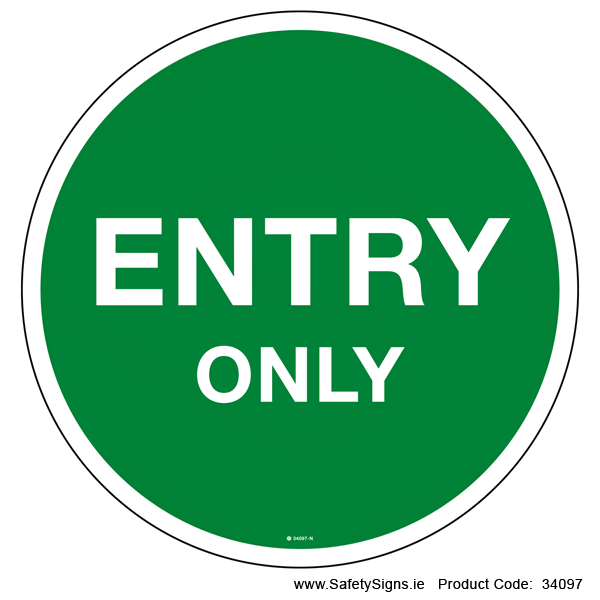 Entry Only (Circular) - 34097