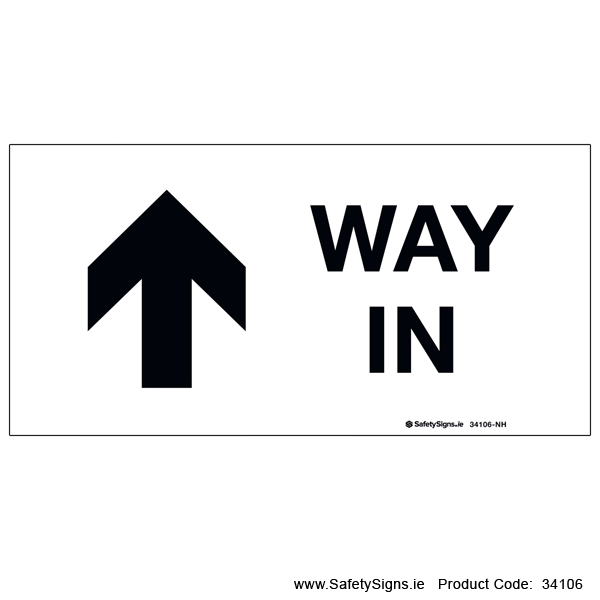 Way In - Arrow Ahead - 34106