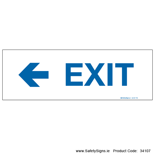 Exit - Arrow Left - 34107