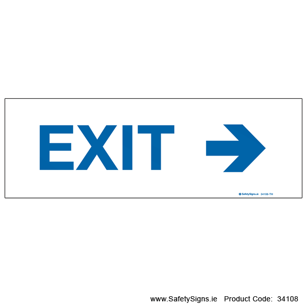 Exit - Arrow Right - 34108