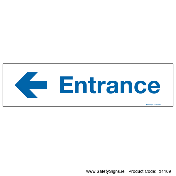 Entrance - Arrow Left - 34109