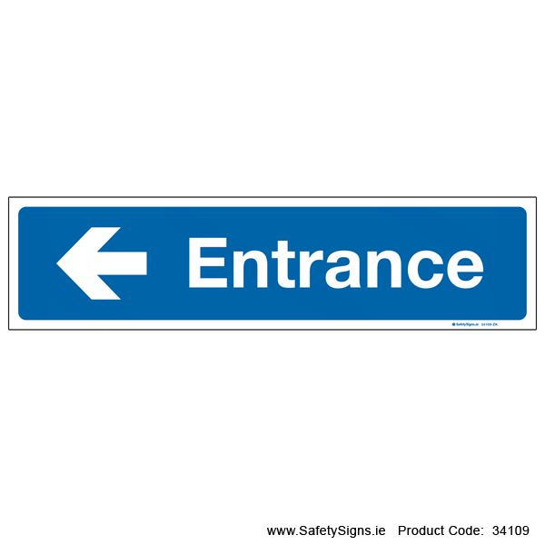 Entrance - Arrow Left - 34109
