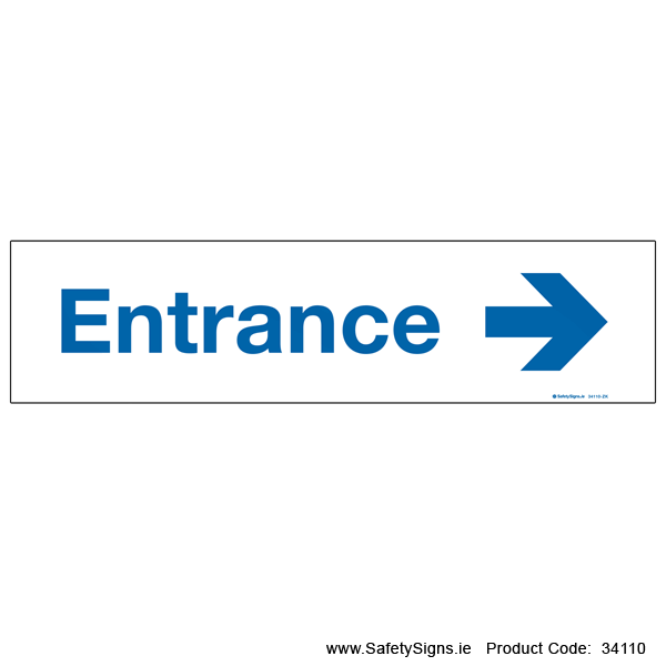 Entrance - Arrow Right - 34110
