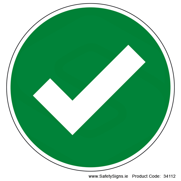Approved - Tick Mark (Circular) - 34112