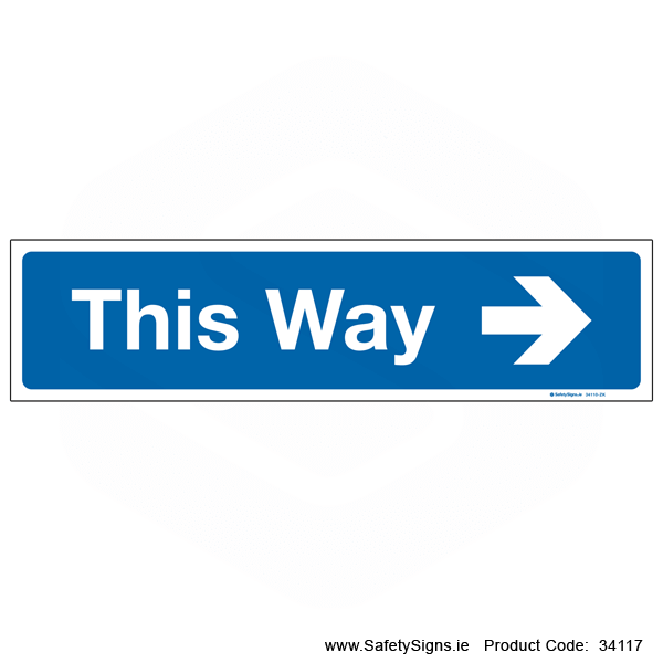 This Way - Arrow Right - 34117