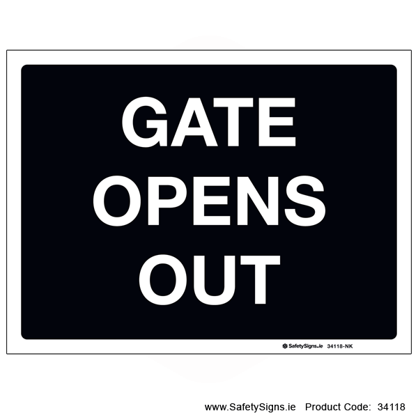Gate Opens Out - 34118