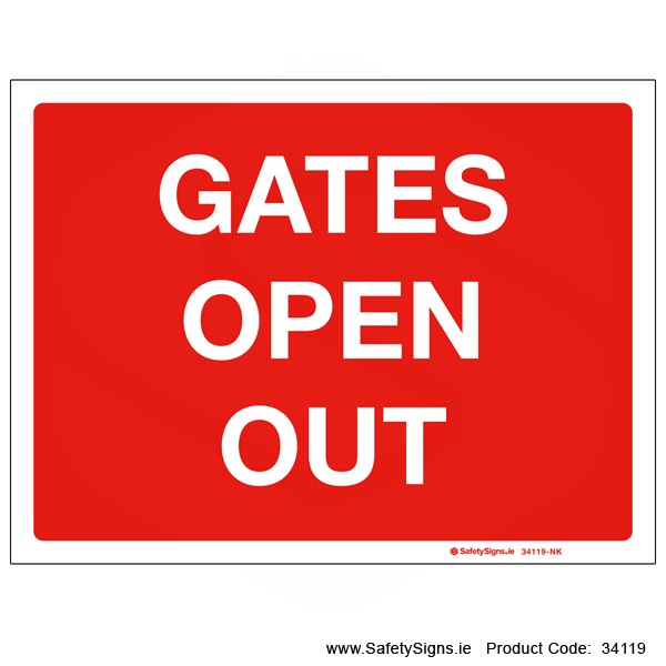 Gates Open Out - 34119