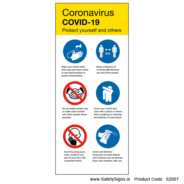 Coronavirus Covid-19 - Pullup Banner - 62007