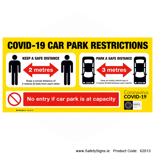 Car Park Restrictions Covid 19 - 62013