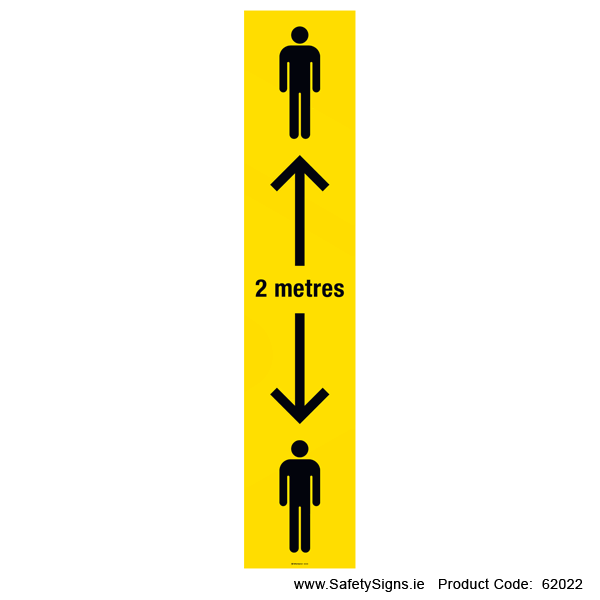 Social Distance 2 Metres - FloorSign - 62022