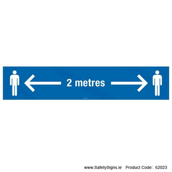 Social Distance 2 Metres - FloorSign - 62023