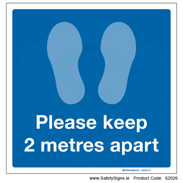 Keep 2 Metres Apart - 62026