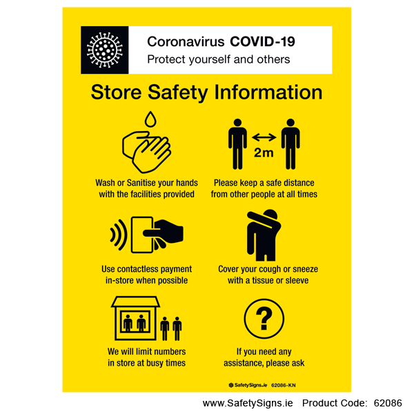 Covid-19 Store Safety Information - 62086