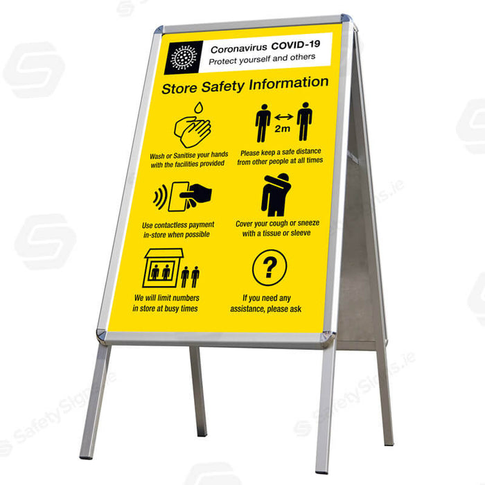 Covid-19 Store Safety Information - A-Master - 62086