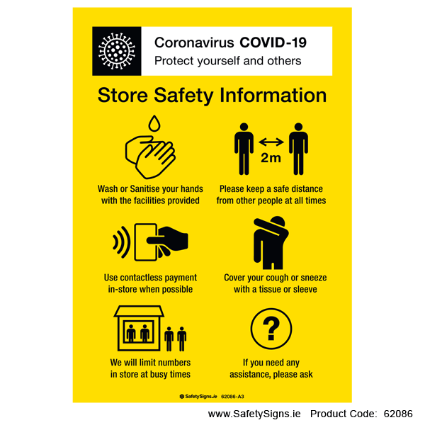 Covid-19 Store Safety Information - 62086