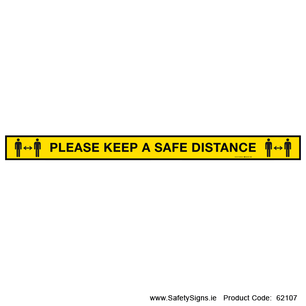 Covid-19 Please Keep a Safe Distance - 62107