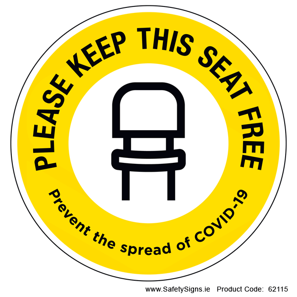 Keep this Seat Free (Circular) - 62115